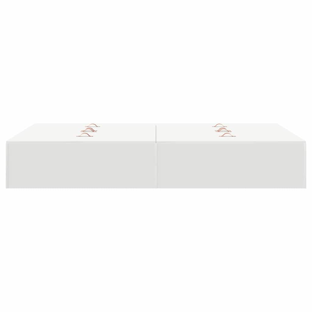 vidaXL Storage Bed Frame White 120 x 200 cm Engineered Wood