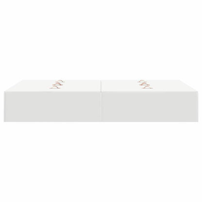 vidaXL Storage Bed Frame White 120 x 200 cm Engineered Wood