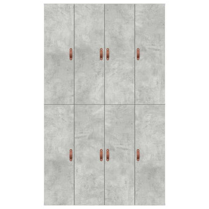 vidaXL Storage Bed Frame Concrete Grey 120 x 200 cm Engineered Wood