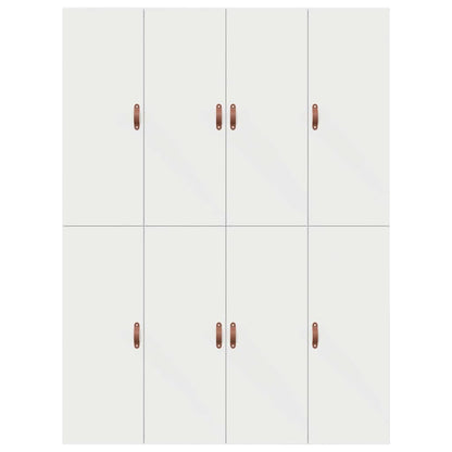vidaXL Storage Bed Frame White 140 x 200 cm Engineered Wood