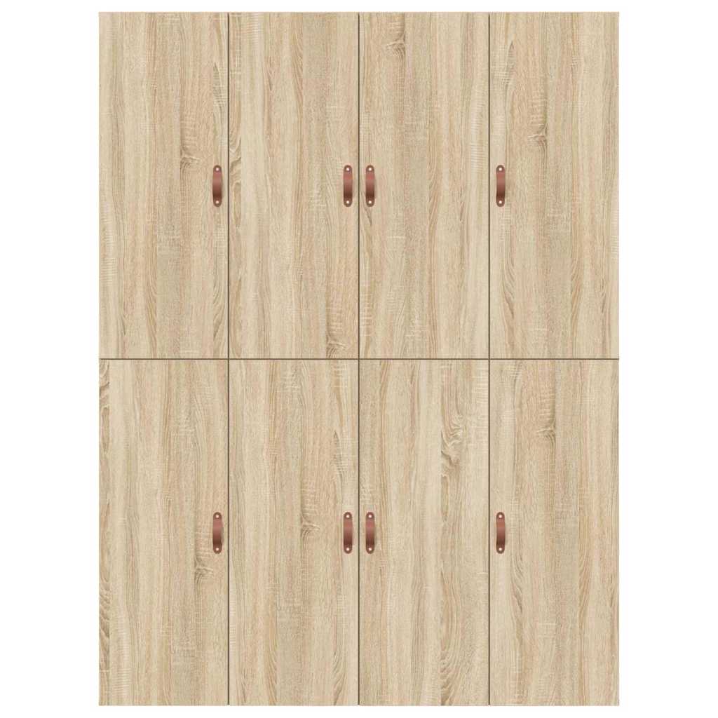 vidaXL Storage Bed Frame Sonoma Oak 150 x 200 cm Engineered Wood