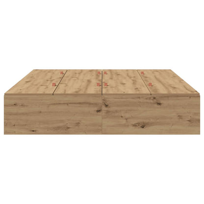 vidaXL Storage Bed Frame Artisan Oak 150 x 200 cm Engineered Wood