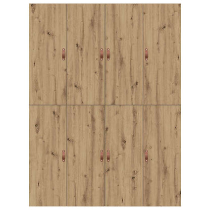 vidaXL Storage Bed Frame Artisan Oak 150 x 200 cm Engineered Wood