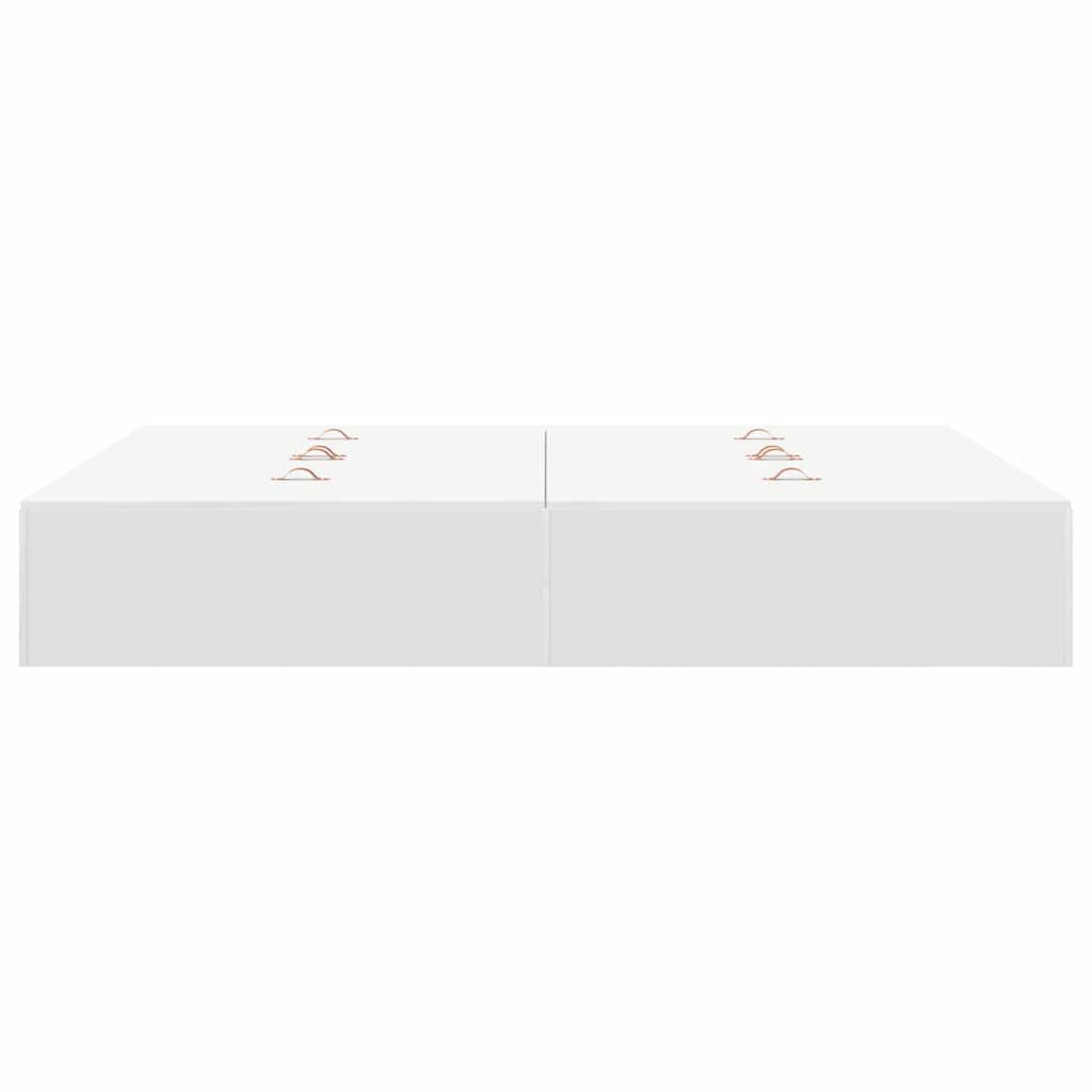 vidaXL Storage Bed Frame White 160 x 200 cm Engineered Wood