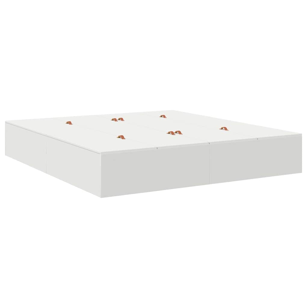 vidaXL Storage Bed Frame White 180 x 200 cm Engineered Wood