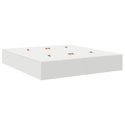 vidaXL Storage Bed Frame White 180 x 200 cm Engineered Wood