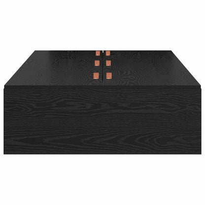 vidaXL Storage Bed Frame Black Oak 90 x 190 cm Engineered Wood