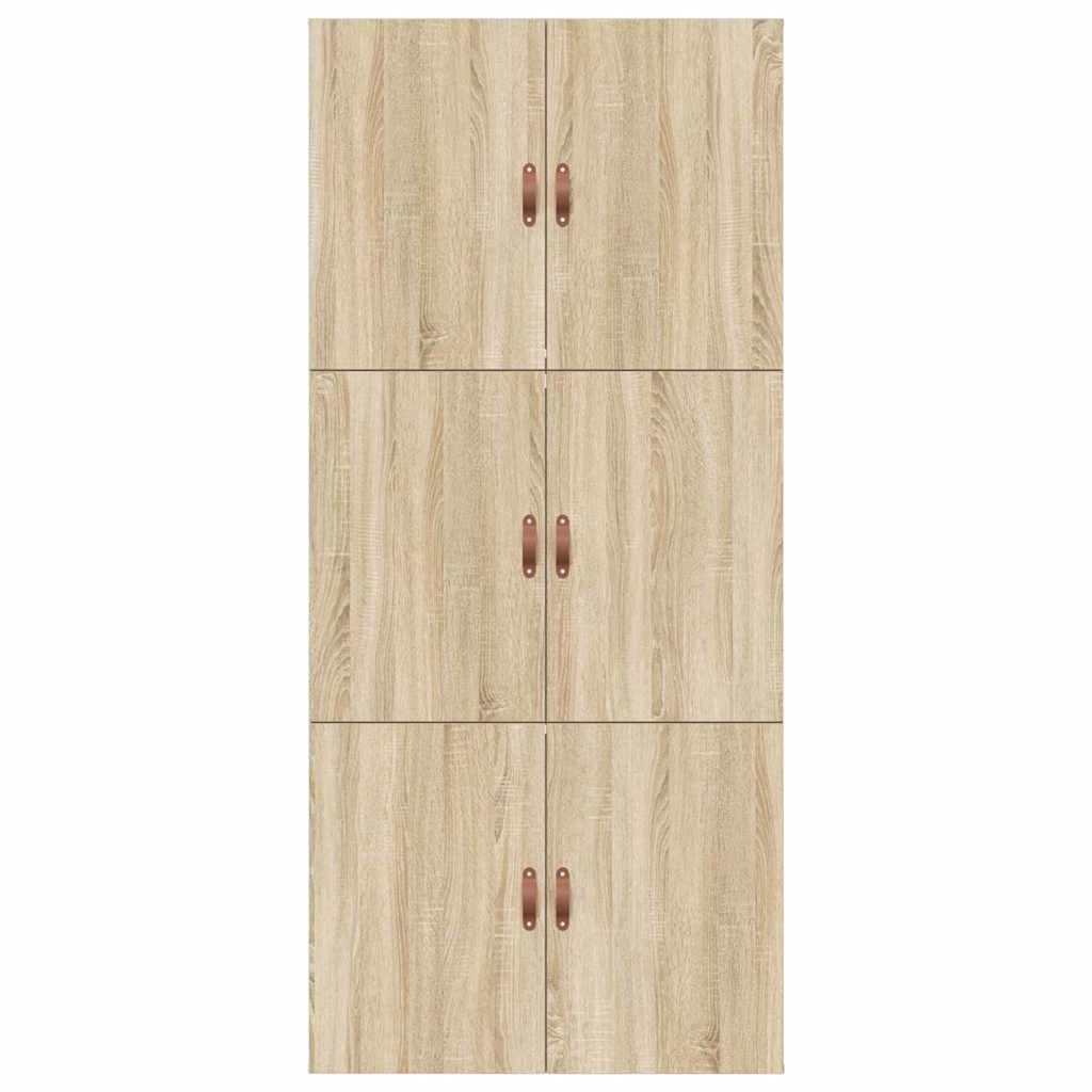 vidaXL Storage Bed Frame Sonoma Oak 90 x 190 cm Engineered Wood