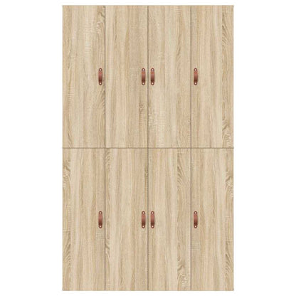 vidaXL Storage Bed Frame Sonoma Oak 120 x 190 cm Engineered Wood