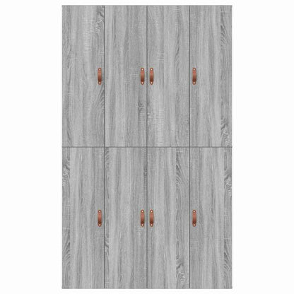 vidaXL Storage Bed Frame Grey Sonoma 120 x 190 cm Engineered Wood
