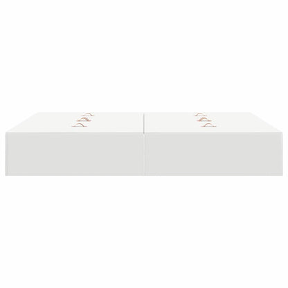 vidaXL Storage Bed Frame White 140 x 190 cm Engineered Wood