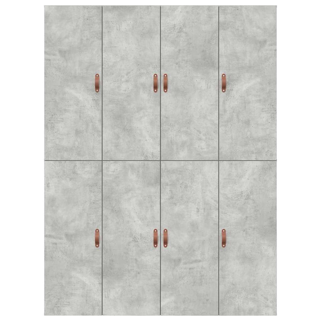 vidaXL Storage Bed Frame Concrete Grey 140 x 190 cm Engineered Wood