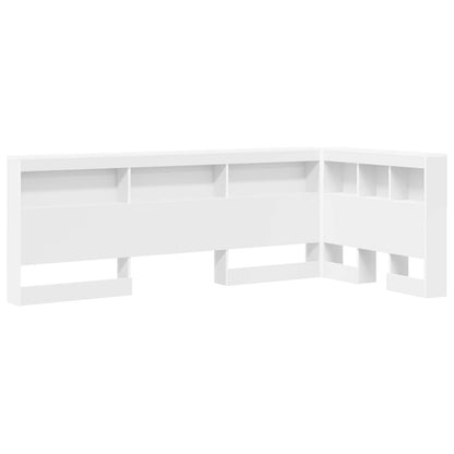 vidaXL Storage Headboard White 90 cm Engineered Wood