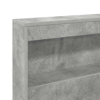 vidaXL Storage Headboard Concrete Grey Engineered Wood