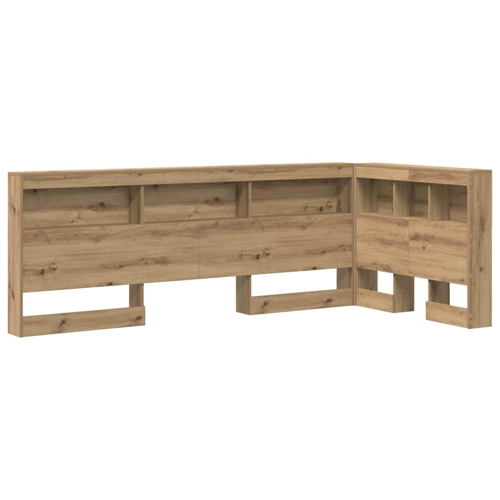 vidaXL Storage Headboard Artisan Oak Engineered Wood