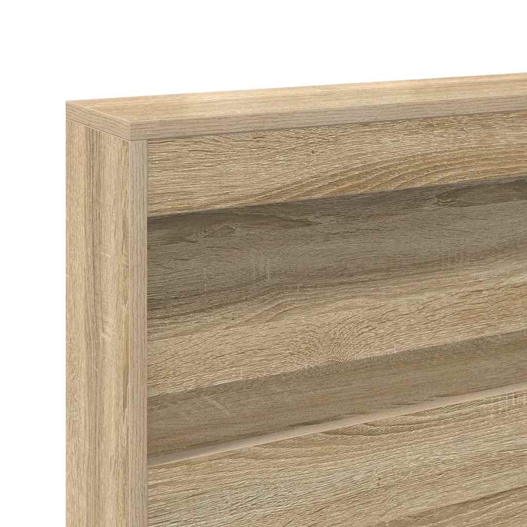 vidaXL Storage Headboard Sonoma Oak Engineered Wood
