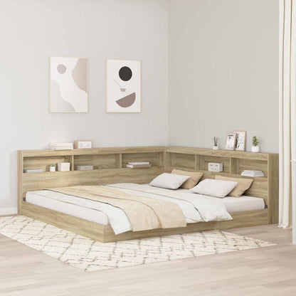 vidaXL Storage Headboard Sonoma Oak Engineered Wood