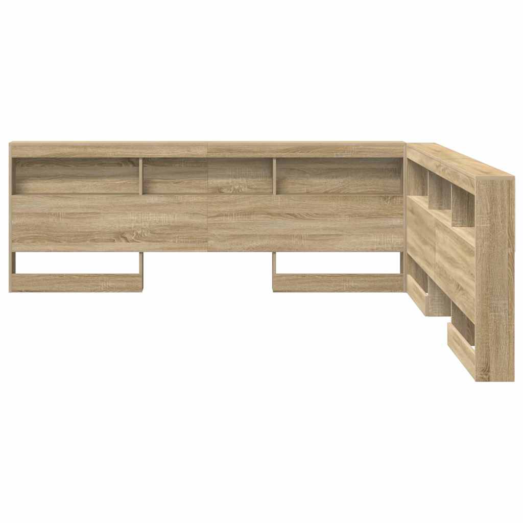 vidaXL Storage Headboard Sonoma Oak Engineered Wood