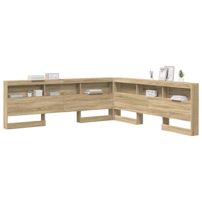 vidaXL Storage Headboard Sonoma Oak Engineered Wood