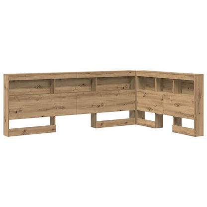 vidaXL Storage Headboard Artisan Oak Engineered Wood