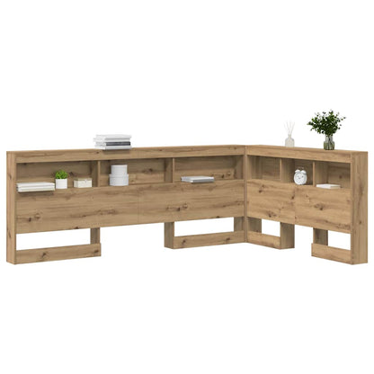 vidaXL Storage Headboard Artisan Oak Engineered Wood