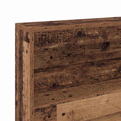vidaXL Storage Headboard with Shelf Old Wood 140 cm Engineered Wood