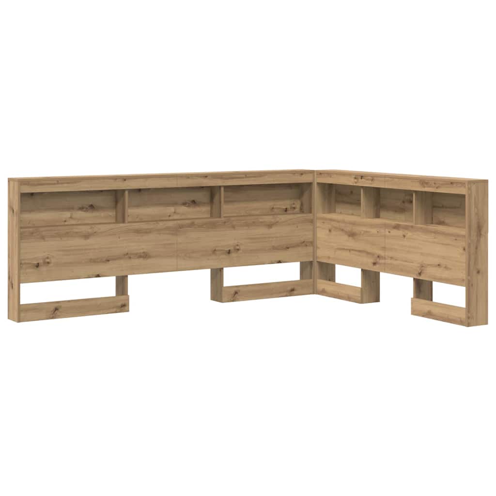 vidaXL Storage Headboard Artisan Oak Engineered Wood