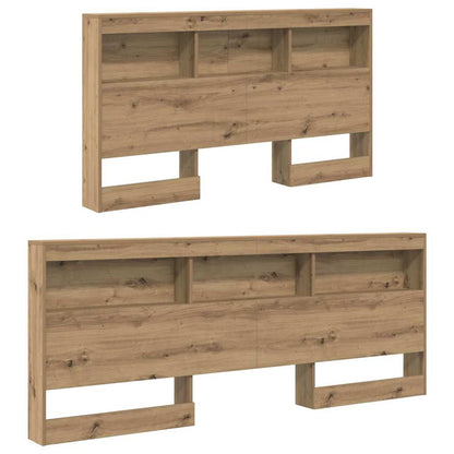 vidaXL Storage Headboard Artisan Oak Engineered Wood