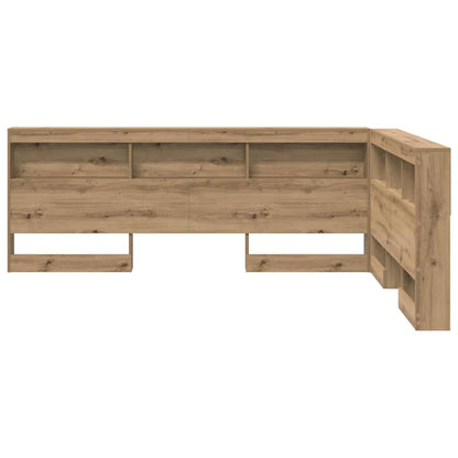 vidaXL Storage Headboard Artisan Oak Engineered Wood