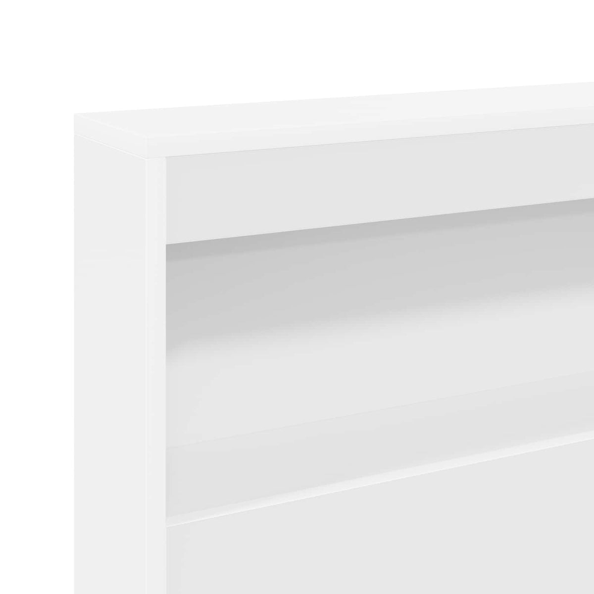 vidaXL Storage Headboard White Engineered Wood