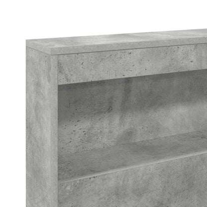 vidaXL Storage Headboard Concrete Grey 180 cm Engineered Wood
