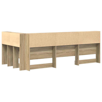 vidaXL Storage Headboard Sonoma Oak Engineered Wood