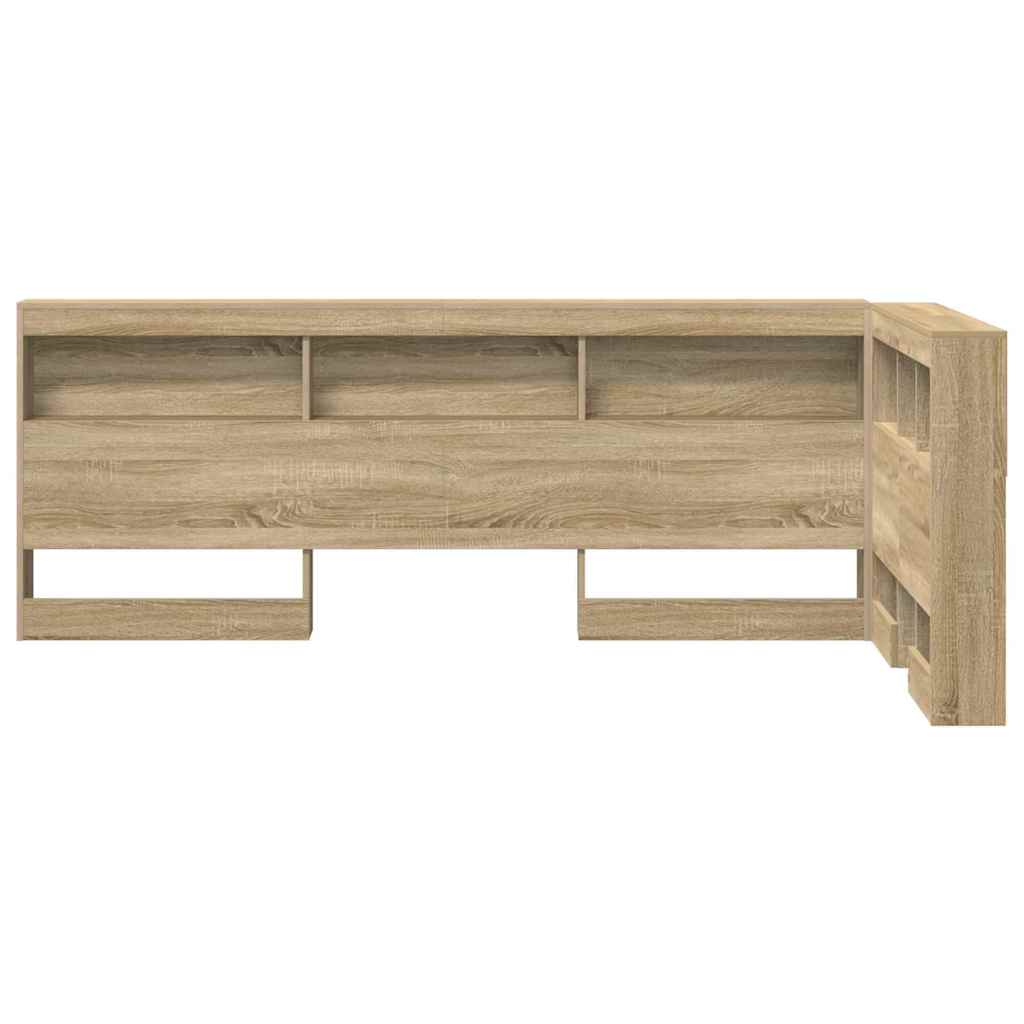 vidaXL Storage Headboard Sonoma Oak Engineered Wood