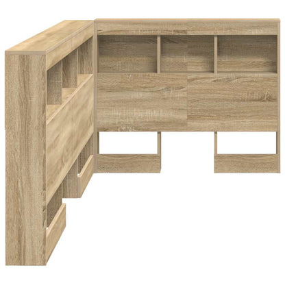 vidaXL Storage Headboard Sonoma Oak Engineered Wood