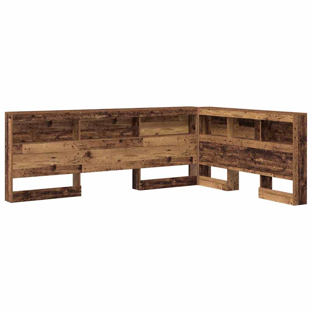vidaXL Storage Headboard Old Wood Engineered Wood