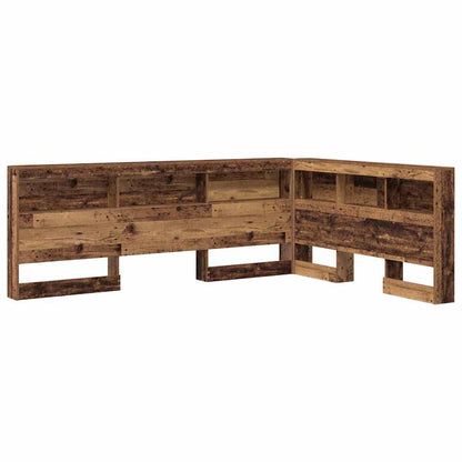 vidaXL Storage Headboard Old Wood Engineered Wood