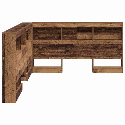 vidaXL Storage Headboard Old Wood Engineered Wood