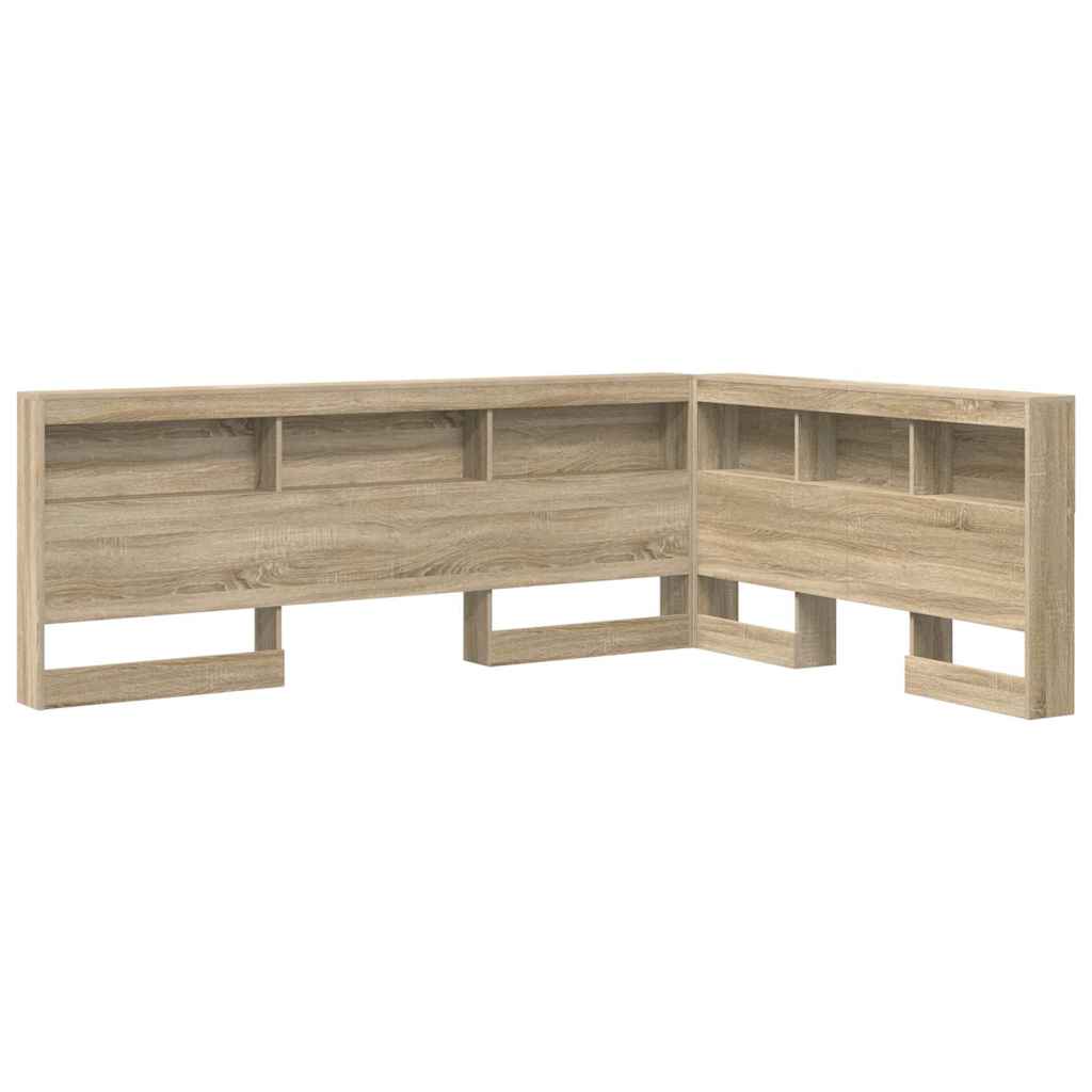 vidaXL Storage Headboard Sonoma Oak Engineered Wood