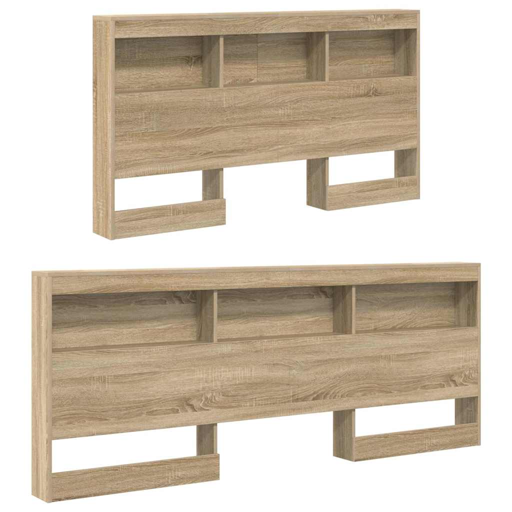 vidaXL Storage Headboard Sonoma Oak Engineered Wood