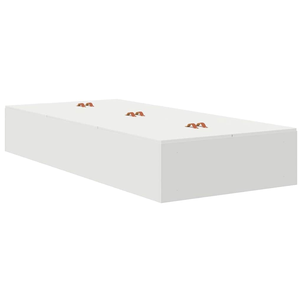 vidaXL Storage Bed Frame with Drawer White 80 cm Engineered Wood