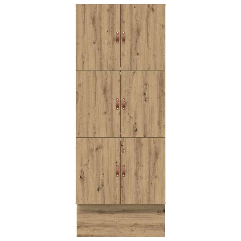 vidaXL Storage Bed Frame Artisan Oak 100 cm Engineered Wood
