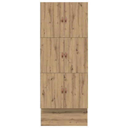vidaXL Storage Bed Frame Artisan Oak 100 cm Engineered Wood