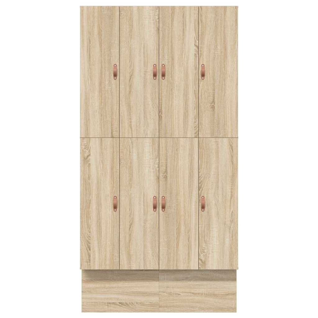 vidaXL Storage Bed Frame with Drawer Sonoma Oak 120 cm Engineered Wood