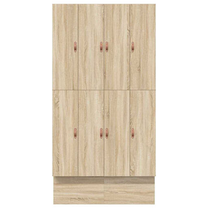 vidaXL Storage Bed Frame with Drawer Sonoma Oak 120 cm Engineered Wood