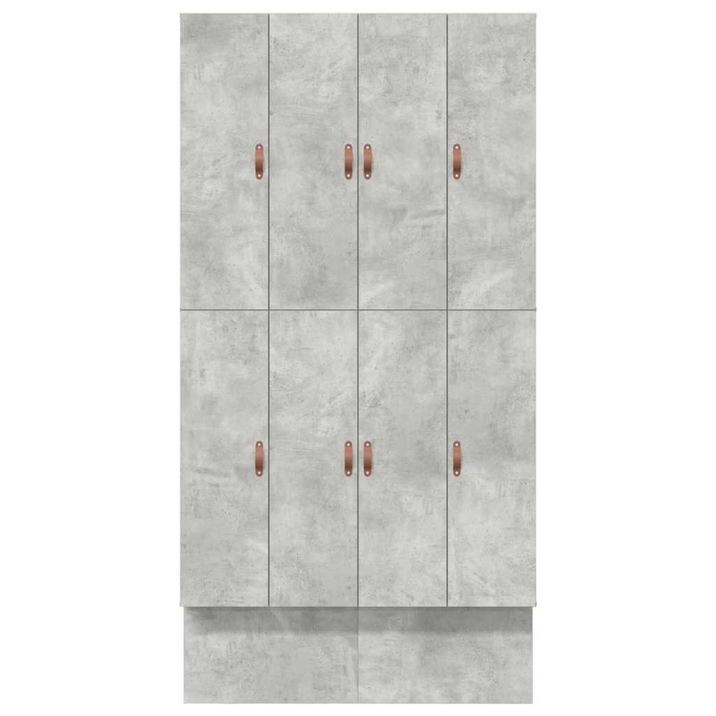 vidaXL Storage Bed Frame Concrete Grey 120 cm Engineered Wood