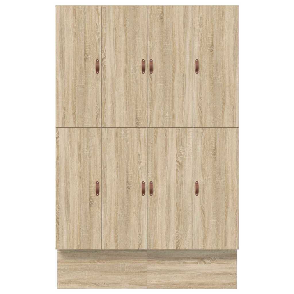 vidaXL Storage Bed Frame with Drawer Sonoma Oak 140 cm Engineered Wood