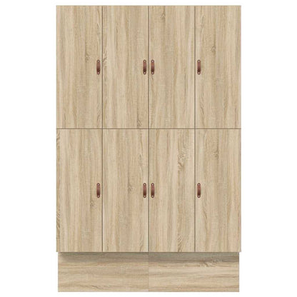 vidaXL Storage Bed Frame with Drawer Sonoma Oak 140 cm Engineered Wood
