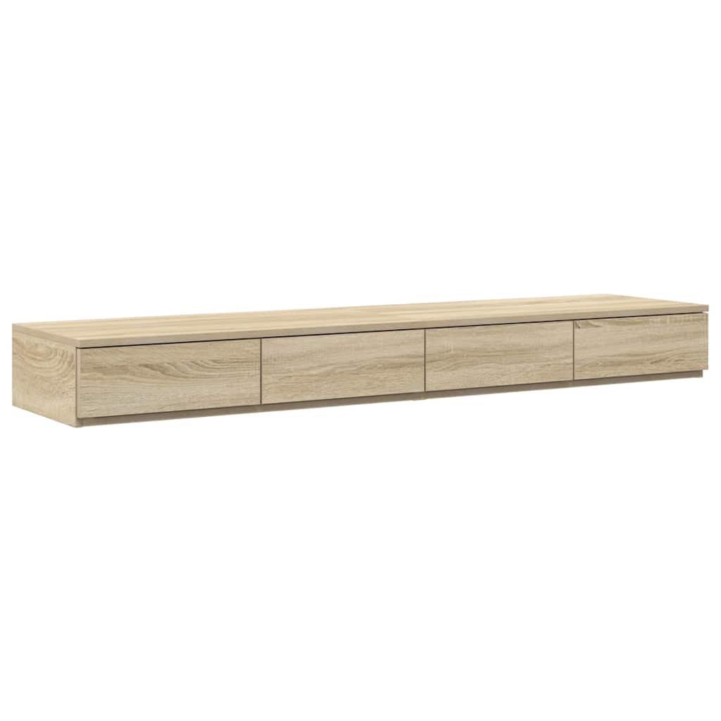 vidaXL Storage Bed Frame with Drawer Sonoma Oak 150 cm Engineered Wood