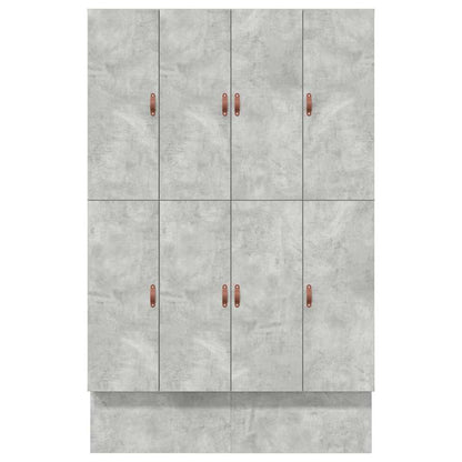 vidaXL Storage Bed Frame Concrete Grey 150 cm Engineered Wood