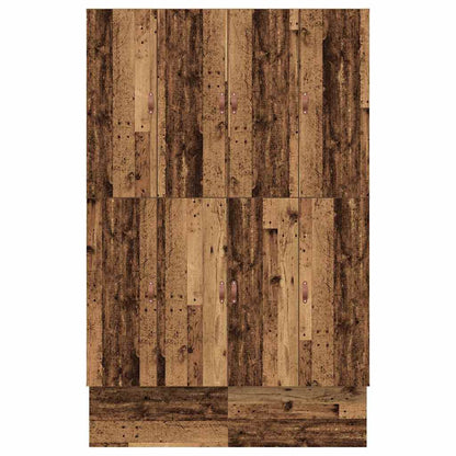 vidaXL Storage Bed Frame with Drawer Old Wood 150 cm Engineered Wood